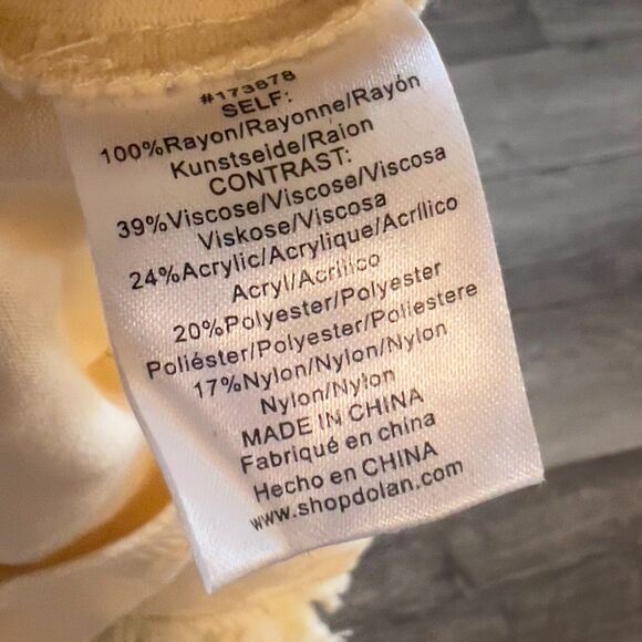 NWT Anthropologie Dolan Fringed Sweater Fringe Knit Ivory Pullover Textured XS - Picture 9 of 9